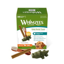 Whimzees Value Box L Snacks Dentales Variados Para Perros Grandes