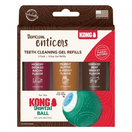 Kong Kit Dental Geles Limpiadores para Dental Ball