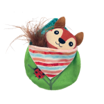 Kong Pull A Partz Ardilla de Peluche para Gatos 2 en 1 con Catnip