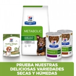 Pack de latas Hills Prescription diet Metabolic Estofado para perros de Pollo y Verduras