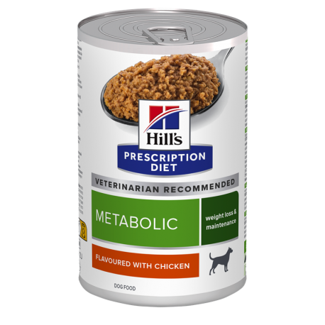 Pack de latas Hills Canine Metabolic 370 gr. para perro