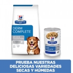 Hill's SP Canine Derm complete comida húmeda.
