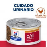 Pack de latas Hills c/d Urinary Stress para gato con pollo
