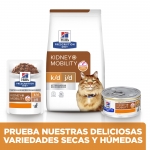 Pack Comida Húmeda Hills Prescription Diet K/D Mobility Estofado para gatos de Pollo y Verdura
