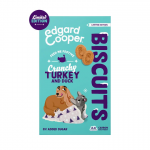 Edgard & Cooper Feasts Biscuits Galletas de Navidad Snack para Perros con Pato y Pavo