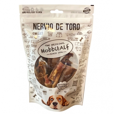 HobbitAlf Puntas de Nervio de Toro Snack para Perros