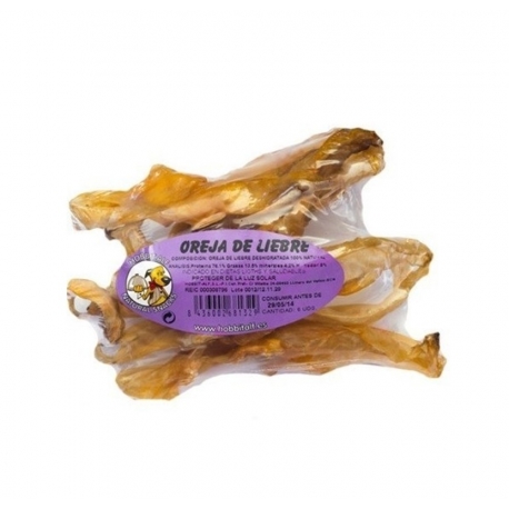HobbitAlf Orejas de Liebre 3 Unidades Snack para Perros