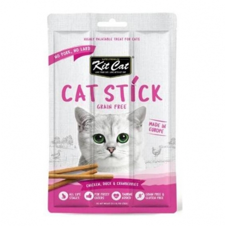 Kit Cat Cat Stick Pollo, Pato y Arándanos Snack para Gatos