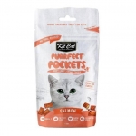 Kit Cat Purrfect Pockets Snack para Gatos con Salmón