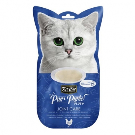 Kit Cat PurrPuree Snack para Gatos Joint Care Pollo