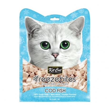 Kit Cat FreezeBites Snack para Gatos con Bacalao