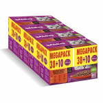 Whiskas Selección de Carnes Comida Húmeda en Salsa para Gatos MEGAPACK 38+10 Gratis