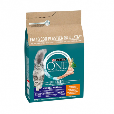 Purina One Bifensis Sterilcat Hairball Pienso para Gatos Esterilizados con Pollo