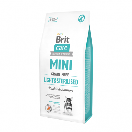 Brit care mini grain free light sterilised pienso para perros