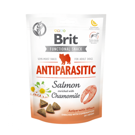 Brit care dog functional snack antiparasitic salmon