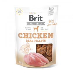Brit jerky snack filetes de pollo snacks para perros