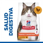 Hills Science Plan Perfect Digestion Pienso para Gatos Adultos con Pollo