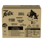Felix Fantastic Megapack Comida Húmeda para Gatos en Gelatina Selección de Pescados