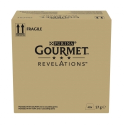 Gourmet Revelation Megapack Comida Húmeda en Mousse para Gatos con Salmón y Atún
