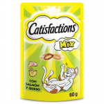 Catisfactions Mix Snacks para Gatos con Queso y Salmón