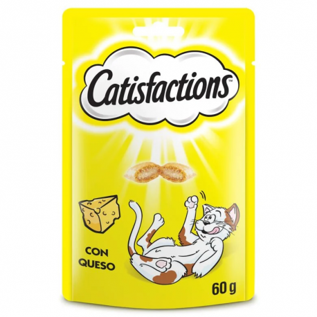 Catisfactions Snacks para Gatos con Queso