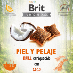 Brit care dog functional snack piel pelo camaron