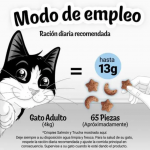 Felix Crispies Snack para Gatos de Salmón y Trucha
