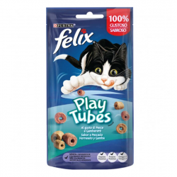 Felix Play Tubes Snack para Gatos de Pescado