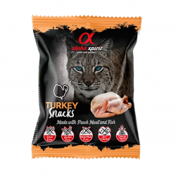 Alpha Spirit Snack Natural para Gatos con Pavo