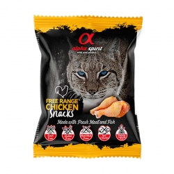 Alpha Spirit Snack Natural para Gatos con Aves de Corral