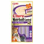 Churu Hairball Snack Cremoso para Gatos con Atún
