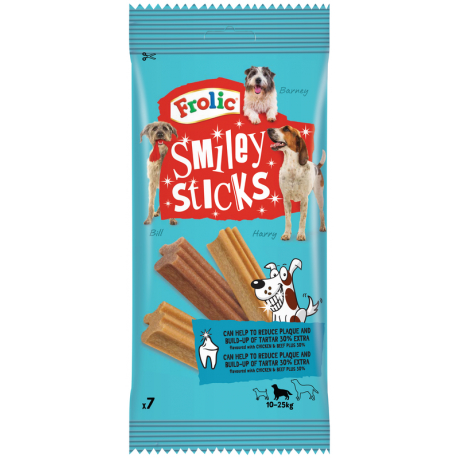 Frolic Smaley Sticks Dentales para Perros Medianos