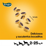 Pedigree Tasty Minis Snacks para Perros con Queso y Carne de Vacuno