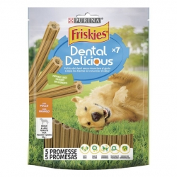 Friskies Dental Delicious Snack Dental para Perros Barritas de Pollo