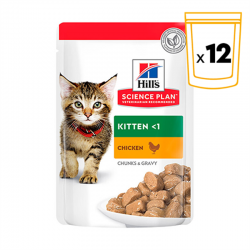 Hills Science Plan Kitten Comida Húmeda para Gatitos con Pollo