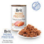 Brit mono protein pavo y con patata latas para perro