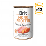 Brit mono protein pavo y con patata latas para perro