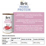 Brit mono protein cordero latas para perro