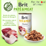 Brit pate meat pollo latas para perro