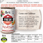 Brit fresh ternera calabaza latas para perro