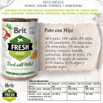 Brit fresh pato mijo latas para perro
