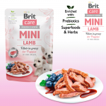 Brit care mini puppy filetes cordero en salsa latas para gato