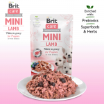 Brit care mini puppy filetes cordero en salsa latas para gato