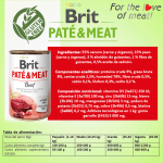 Brit pate meat ternera latas para perro