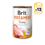 Brit pate meat pavo latas para perro
