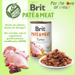 Brit pate meat pavo latas para perro