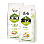 Brit fresh active run work pato mijo pienso para perros
