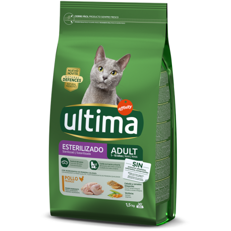 Ultima Pienso para Gatos Esterilizados con Pollo