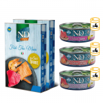 Farmina Natural Fish Trio Menu Comida húmeda para Gatos