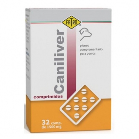 Fatro Caniliver Complemento Alimenticio en Comprimidos Protector Hepático para Perros